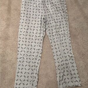 Michael Kors Mens Large Pajama Pants Grey/Blue All Over Logo
